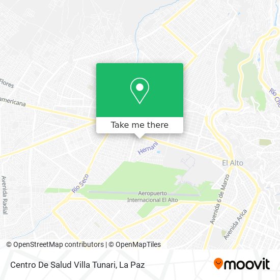 Centro De Salud Villa Tunari map