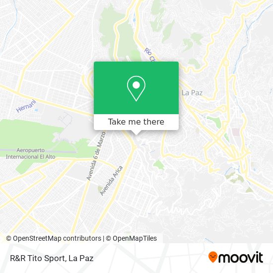 R&R Tito Sport map