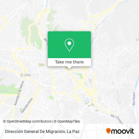 Dirección General De Migración map