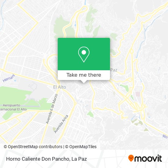 Horno Caliente Don Pancho map