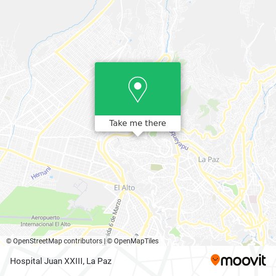 Hospital Juan XXIII map