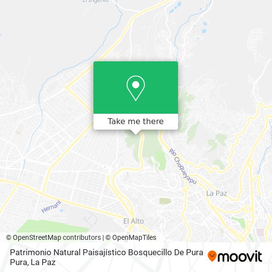 Patrimonio Natural Paisajístico Bosquecillo De Pura Pura map