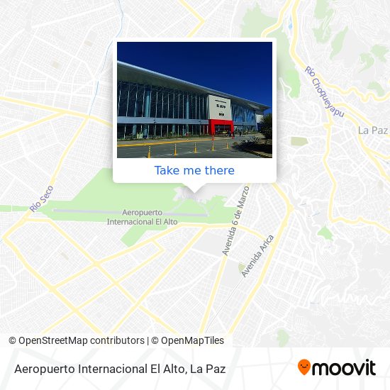Aeropuerto Internacional El Alto map