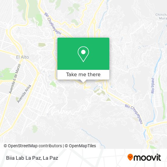 Biia Lab La Paz map