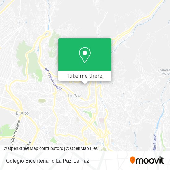 Mapa de Colegio Bicentenario La Paz