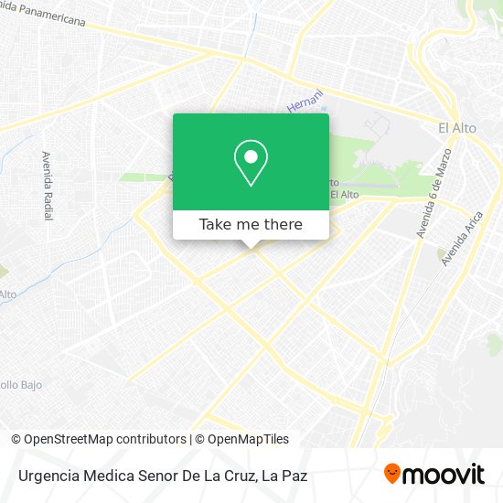 Urgencia Medica Senor De La Cruz map