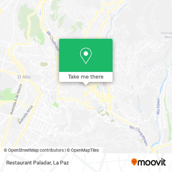 Restaurant Paladar map