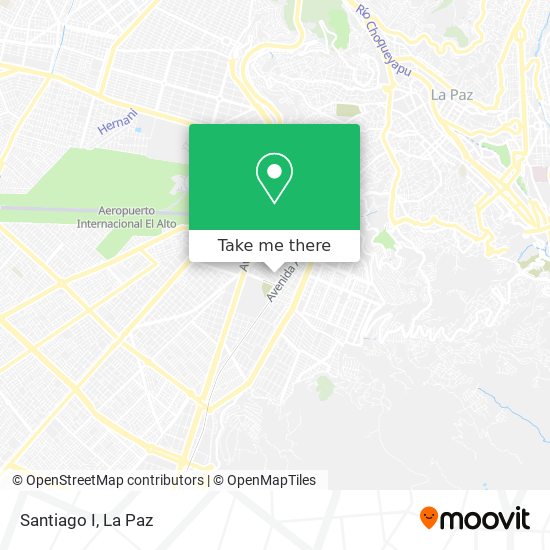 Santiago I map