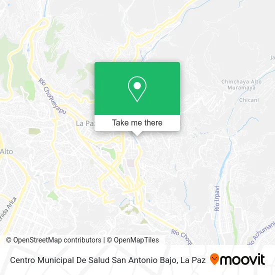 Mapa de Centro Municipal De Salud San Antonio Bajo