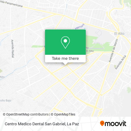 Centro Medico Dental San Gabriel map