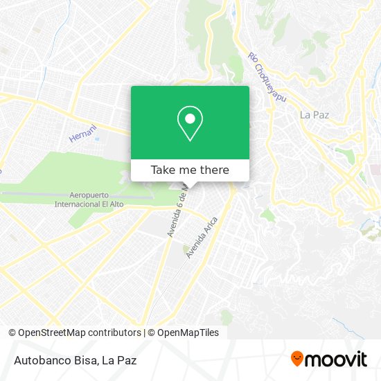 Autobanco Bisa map