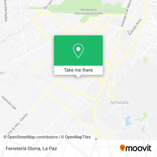 Mapa de Ferretería Gloria