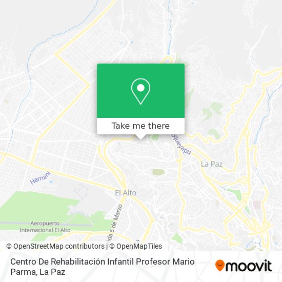 Centro De Rehabilitación Infantil Profesor Mario Parma map