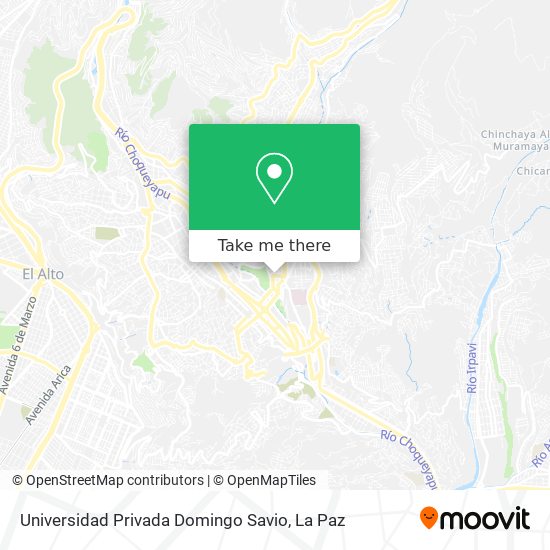 Universidad Privada Domingo Savio map