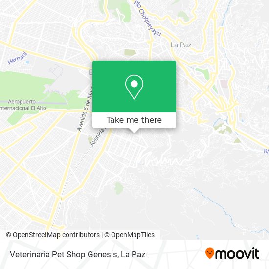 Veterinaria Pet Shop Genesis map