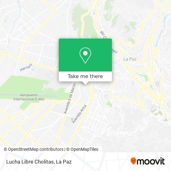 Lucha Libre Cholitas map