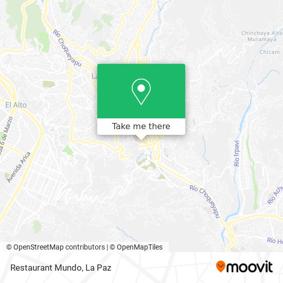 Restaurant Mundo map