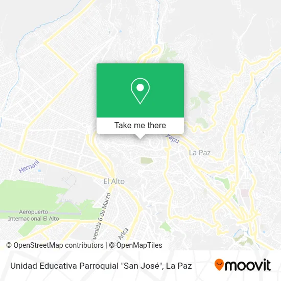 Mapa de Unidad Educativa Parroquial ""San José""