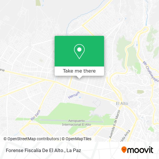 Forense Fiscalía De El Alto. map