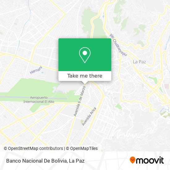 Mapa de Banco Nacional De Bolivia