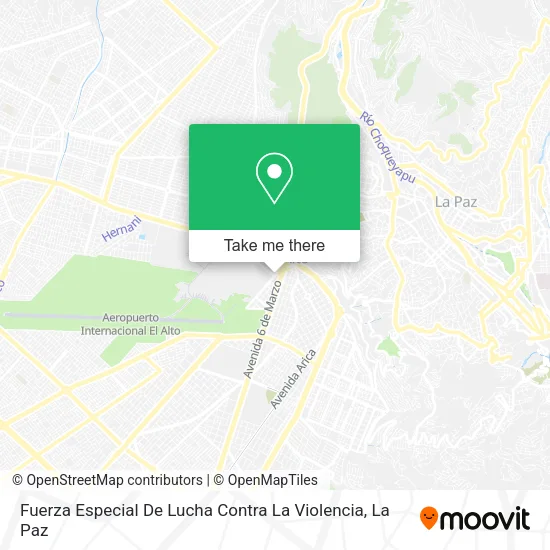 Mapa de Fuerza Especial De Lucha Contra La Violencia