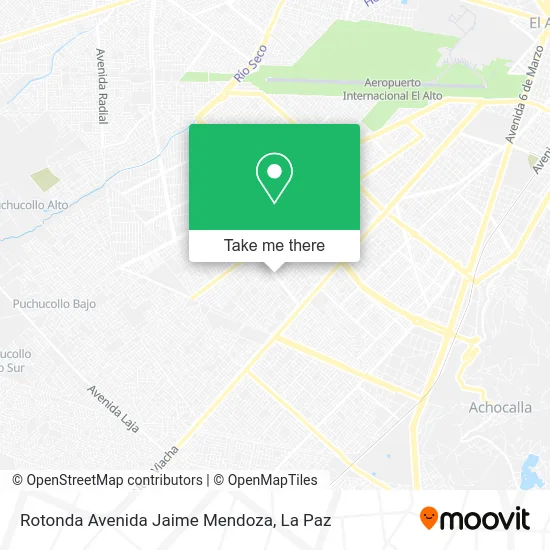 Rotonda Avenida Jaime Mendoza map