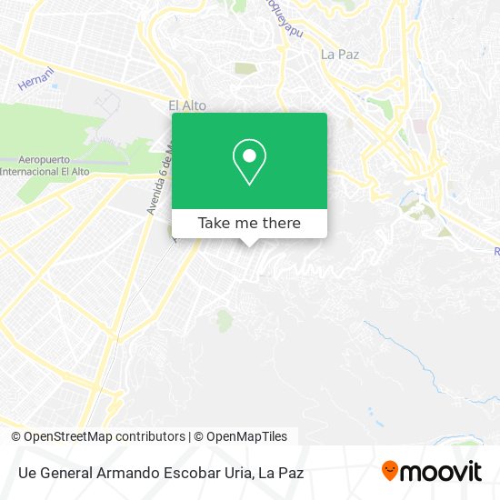 Ue General Armando Escobar Uria map