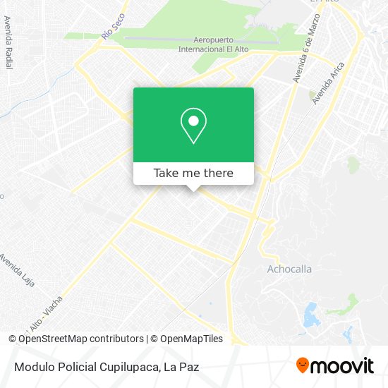 Mapa de Modulo Policial Cupilupaca