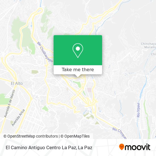 El Camino Antiguo Centro La Paz map