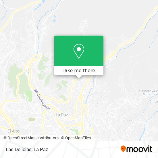 Las Delicias map