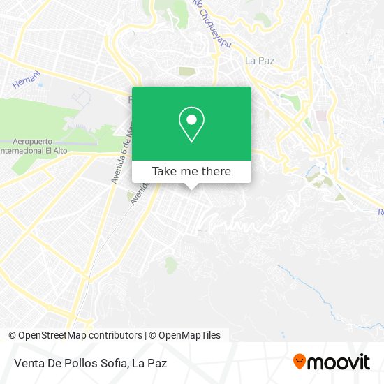 Mapa de Venta De Pollos Sofia