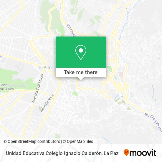 Mapa de Unidad Educativa Colegio Ignacio Calderón