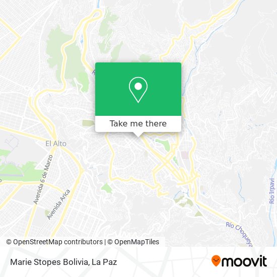 Marie Stopes Bolivia map