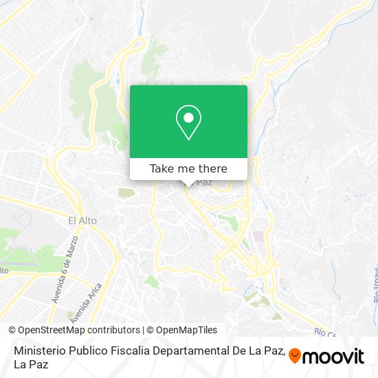 Ministerio Publico Fiscalia Departamental De La Paz map