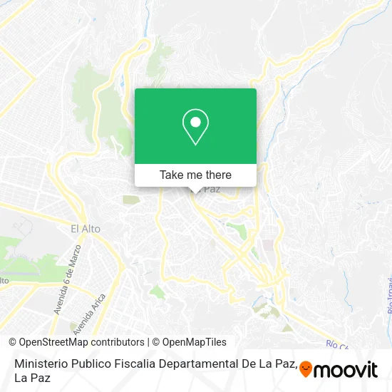 Ministerio Publico Fiscalia Departamental De La Paz map