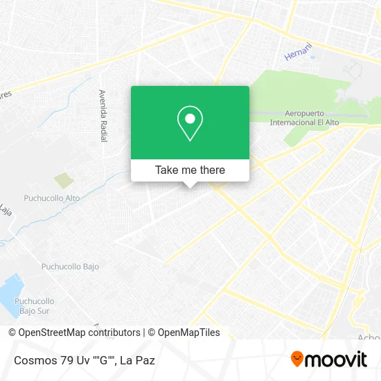 Mapa de Cosmos 79 Uv "G"