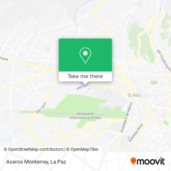 Aceros Monterrey map