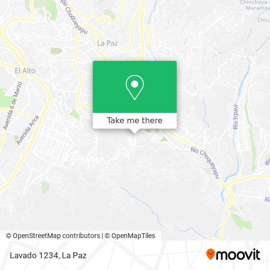 Lavado 1234 map
