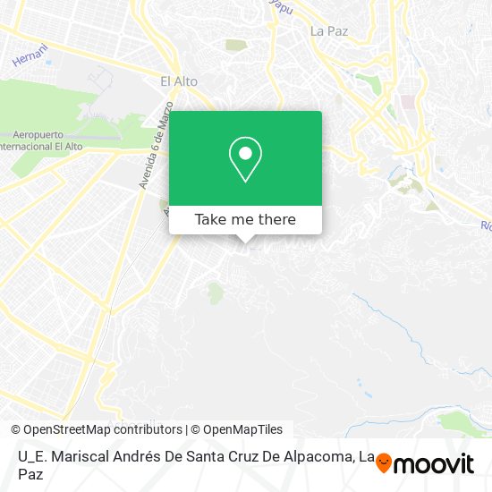 U_E. Mariscal Andrés De Santa Cruz De Alpacoma map