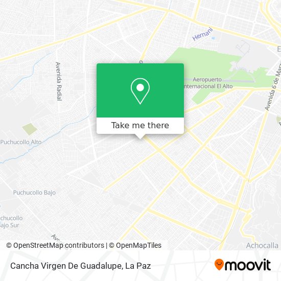 Mapa de Cancha Virgen De Guadalupe