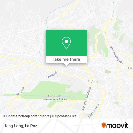 King Long map