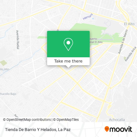 Mapa de Tienda De Barrio Y Helados