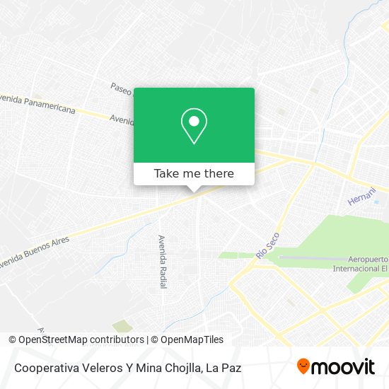 Cooperativa Veleros Y Mina Chojlla map