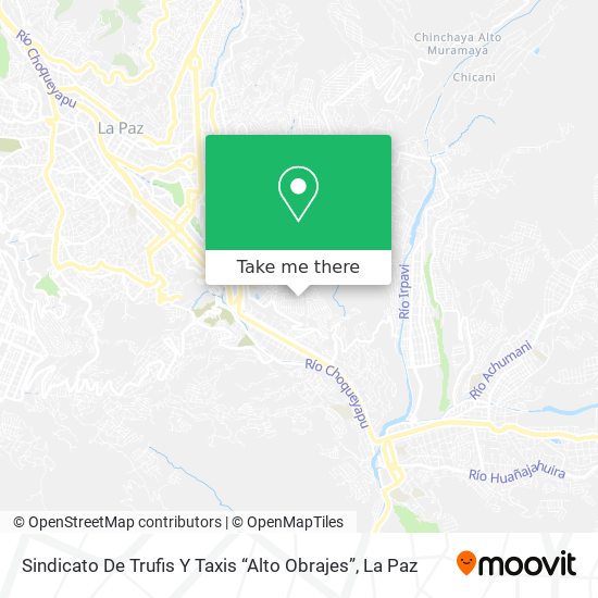 Sindicato De Trufis Y Taxis “Alto Obrajes” map