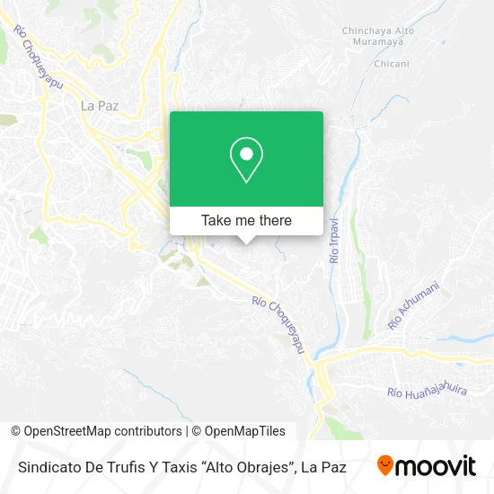Mapa de Sindicato De Trufis Y Taxis “Alto Obrajes”
