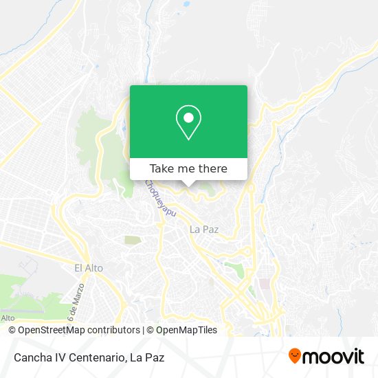 Cancha IV Centenario map