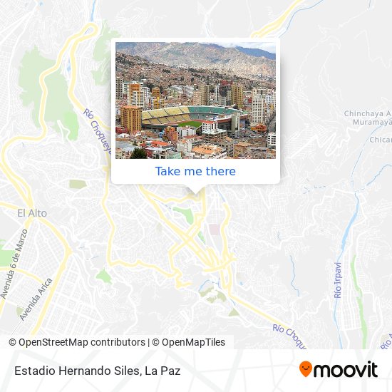 Estadio Hernando Siles map
