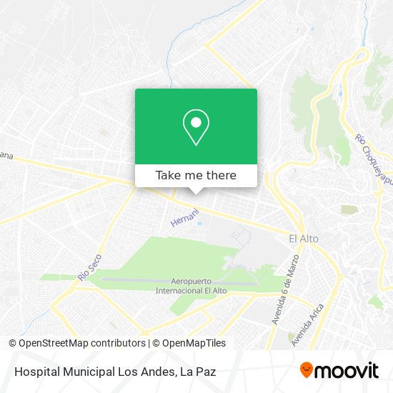 Hospital Municipal Los Andes map