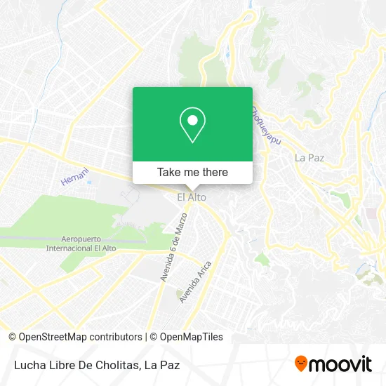 Lucha Libre De Cholitas map