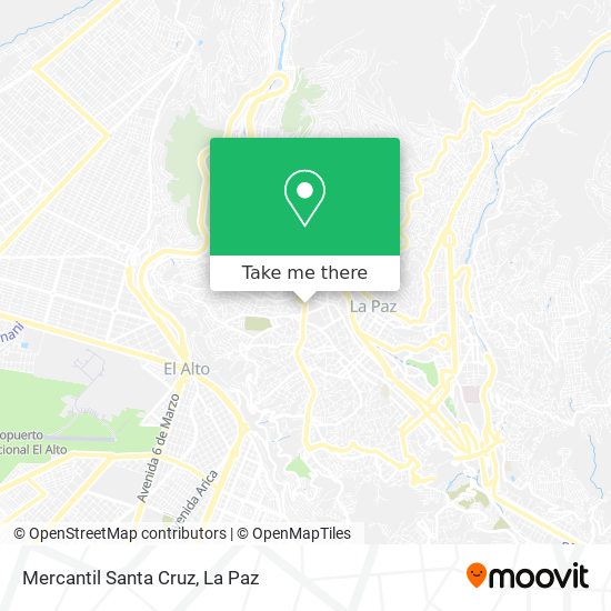 Mercantil Santa Cruz map